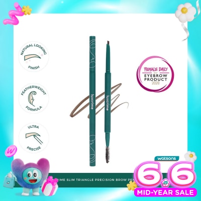 LUXCRIME - Slim Triangle Precision Brow Pencil in Ash