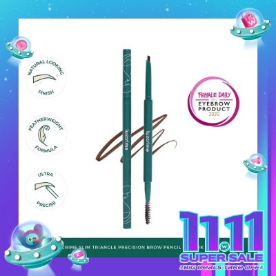 LUXCRIME Slim Triangle Precision Brow Pencil Dark Brown