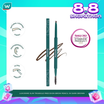 LUXCRIME Slim Triangle Precision Brow Pencil Dark Brown