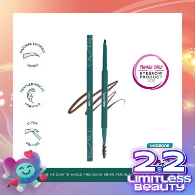 LUXCRIME Slim Triangle Precision Brow Pencil Dark Brown