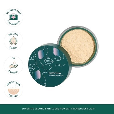 LUXCRIME Second Skin Loose Powder Translucent Light