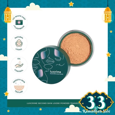 LUXCRIME Second Skin Loose Powder Translucent Deep