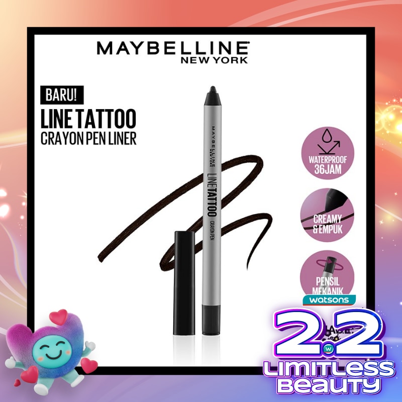 Maybelline Line Tattoo Crayon Pen Liner Black