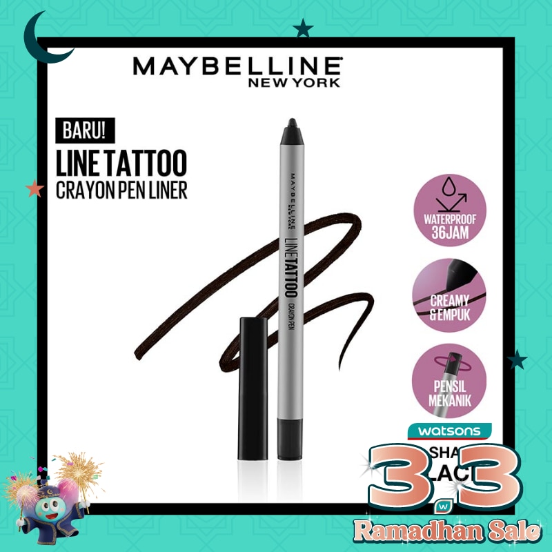 MAYBELLINE Maybelline Line Tattoo Crayon Pen Liner Black