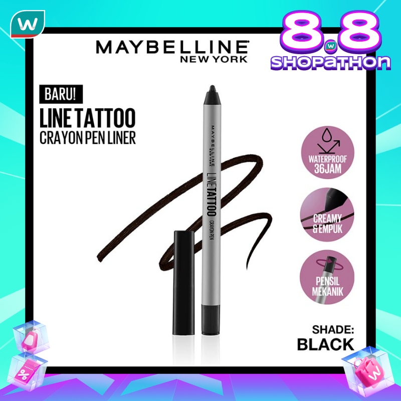 MAYBELLINE Maybelline Line Tattoo Crayon Pen Liner Black