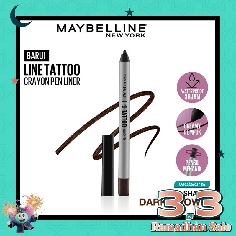 MAYBELLINE Maybelline Line Tattoo Crayon Pen Liner Dark Brown