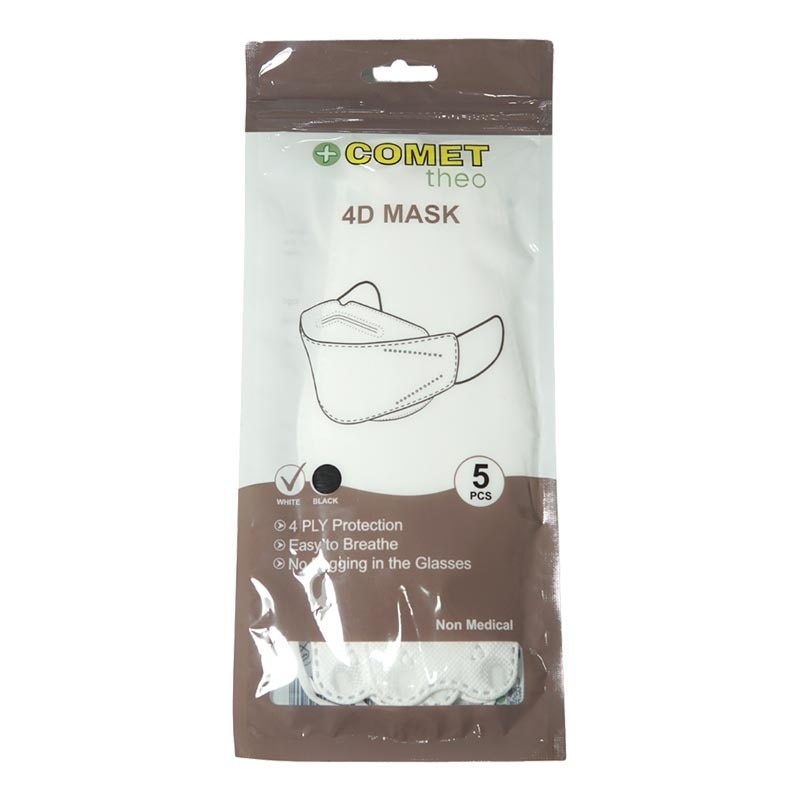 4D Mask White Sachet 5''S