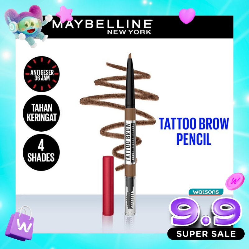 Tattoo Brow 36H Pencil Natural Brown - Eye Makeup - Pensil Alis Cokelat image