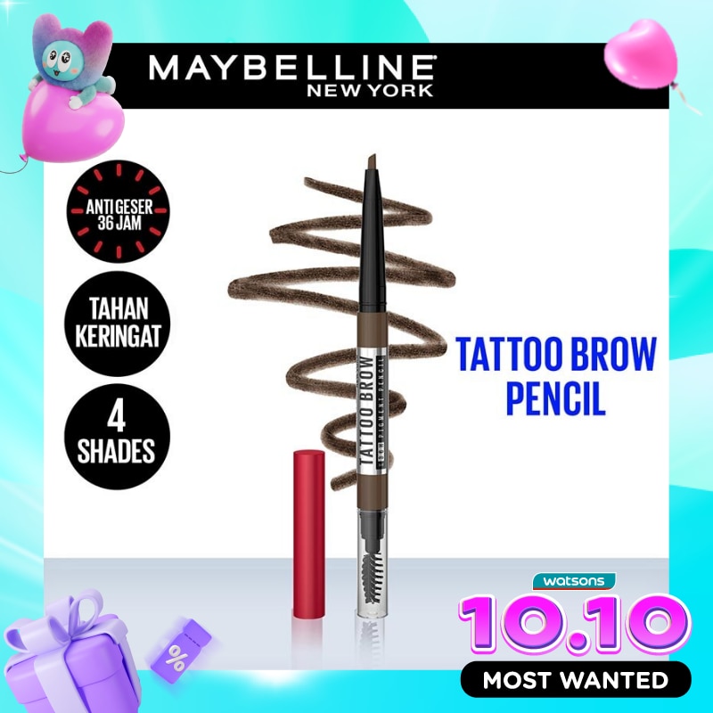 Tattoo Brow 36H Pencil Dark Brown Eye Makeup Pensil Alis Cokelat image