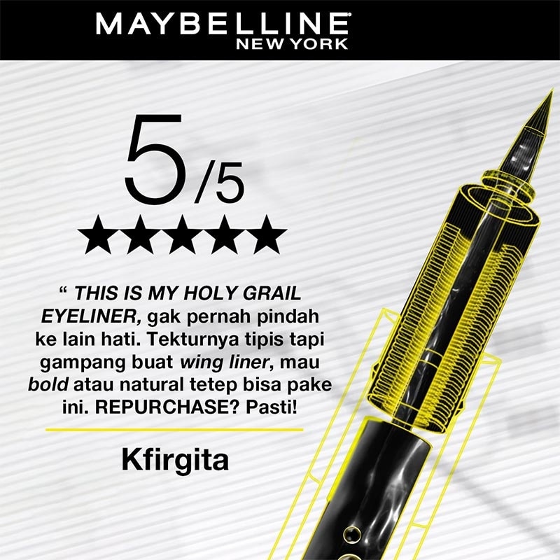 Hypersharp Extreme Liquid Eyeliner - Eye MakeUp - Waterproof Eyeliner Hitam