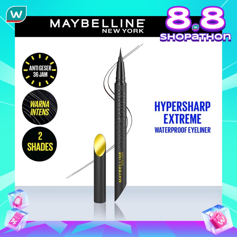 Promo Harga Maybelline HyperSharp Extreme Liner Waterproof Black  - Watsons