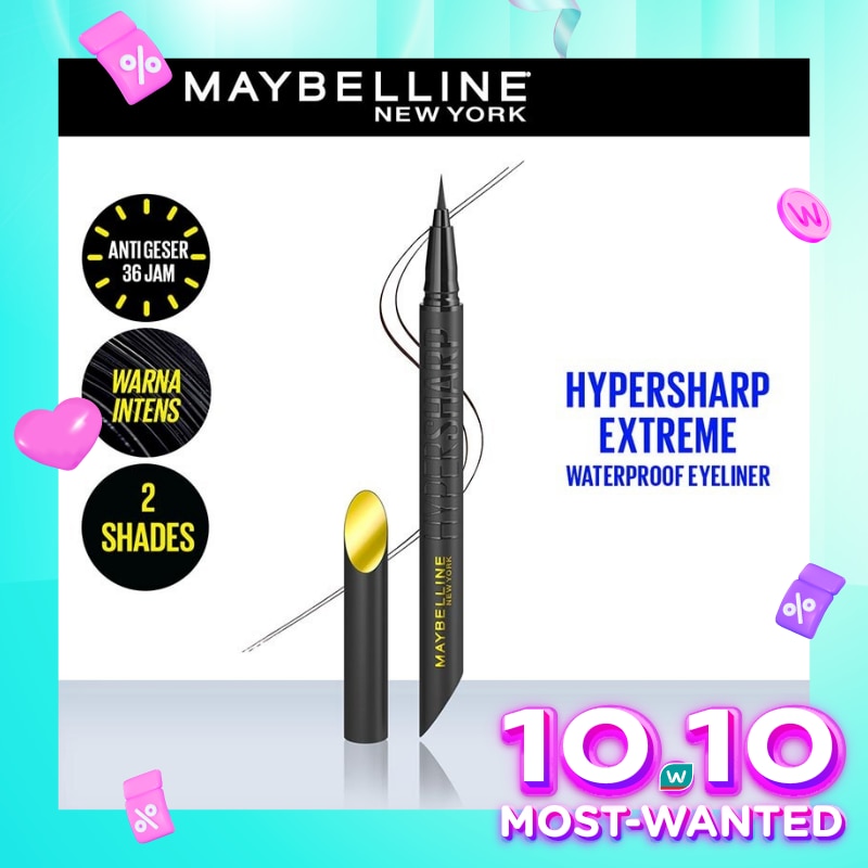 Promo Harga Maybelline HyperSharp Extreme Liner Waterproof Black  - Watsons