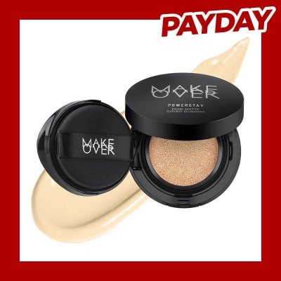 MAKE OVER Powerstay Demi-Matte Cover Cushion W12 Warm Marble