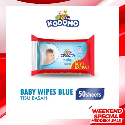KODOMO Kodomo Baby Wipes Aloe Vera 50'S