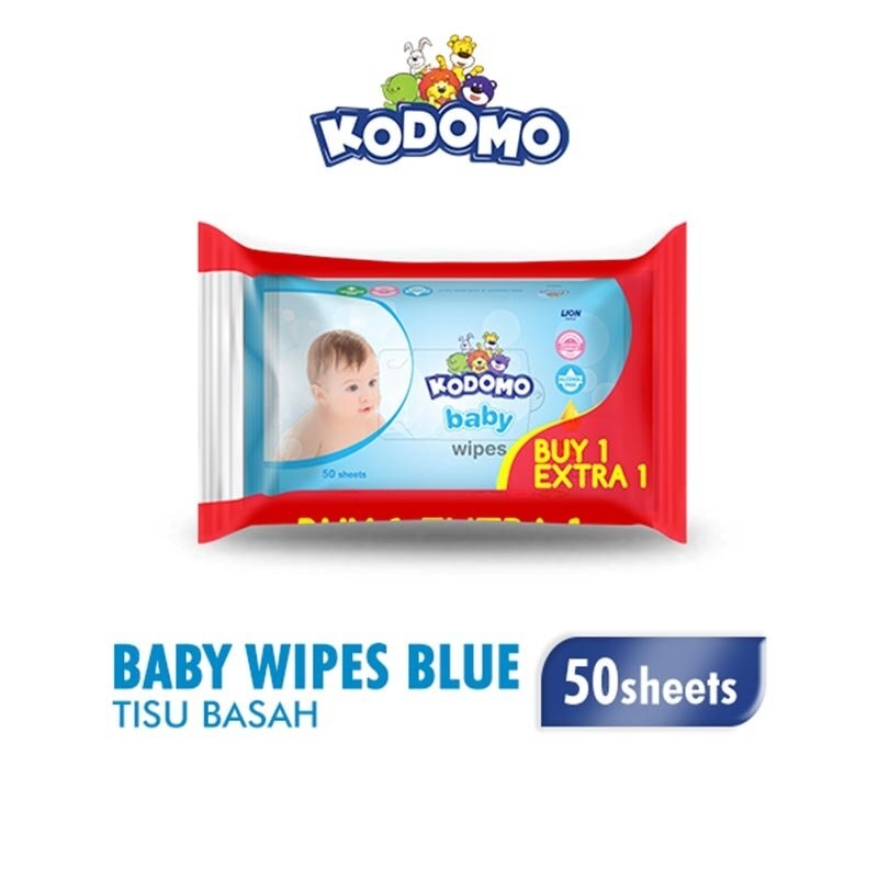 Kodomo Baby Wipes Aloe Vera 50'S