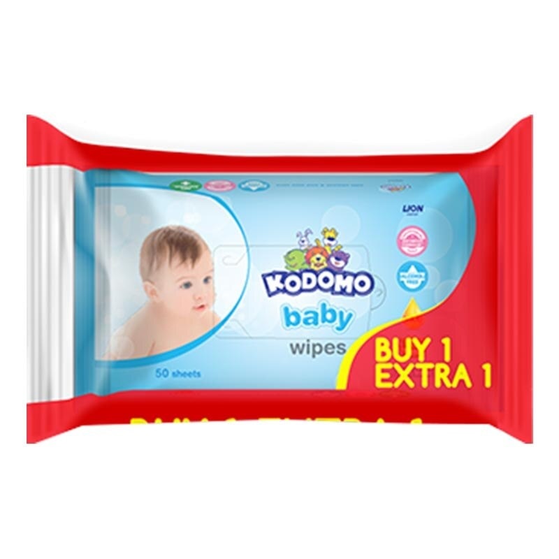 Kodomo Baby Wipes Aloe Vera 50'S