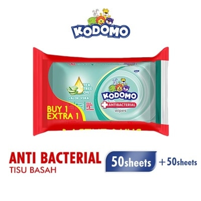 KODOMO Kodomo Wet Wipes Antibacterial  50'S