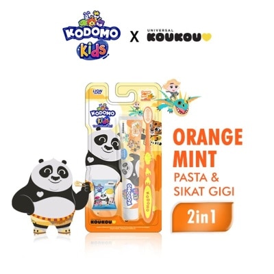 KODOMO Kodomo Pasta & Sikat Gigi 2In1 Pro Kids Orange Mint