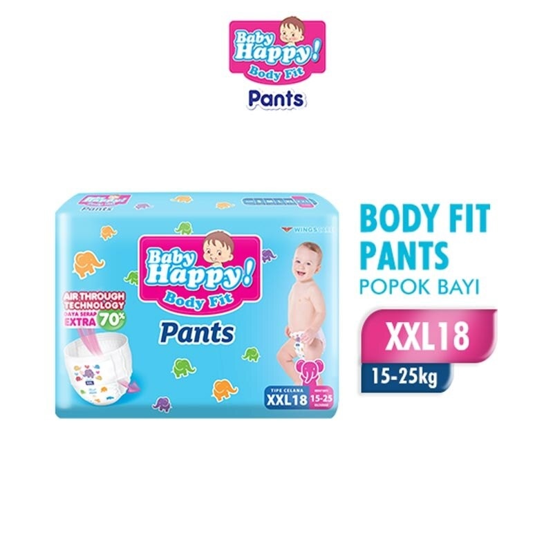 Promo Harga Baby Happy Body Fit Pants XXL18 18 pcs - Watsons