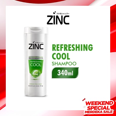 ZINC ZINC SHP COOL GREEN TEA 340ML