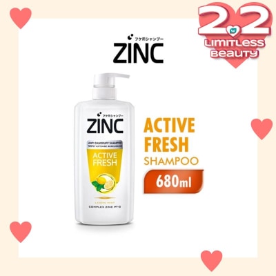 ZINC Zinc Shampoo Active Fresh Lemon Mint Pump 680ml