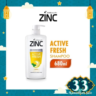 ZINC Zinc Shampoo Active Fresh Lemon Mint Pump 680ml