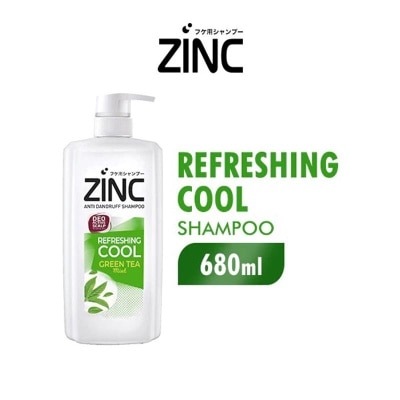 ZINC Zinc Shampoo Refreshing Cool Green Tea Pump 680ml