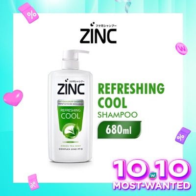 ZINC Zinc Shampoo Refreshing Cool Green Tea Pump 680ml