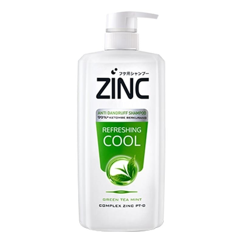 Zinc Shampoo Refreshing Cool Green Tea Pump 680ml