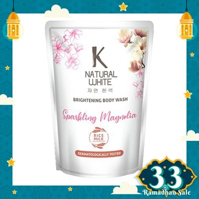 K NATURAL Bodywash White Sparkling Magnolia Pouch 420ml