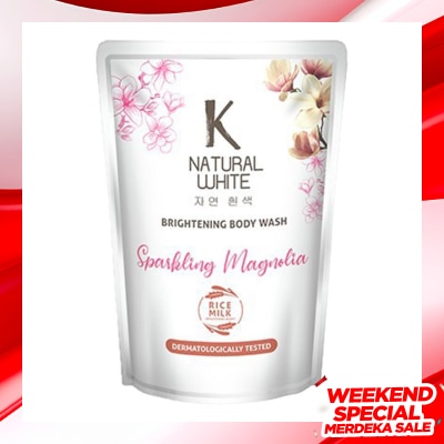 K NATURAL Bodywash White Sparkling Magnolia Pouch 420ml
