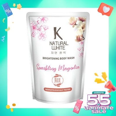 K NATURAL Bodywash White Sparkling Magnolia Pouch 400ml
