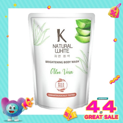 K NATURAL - Bodywash White Aloe Vera Pouch 420ml