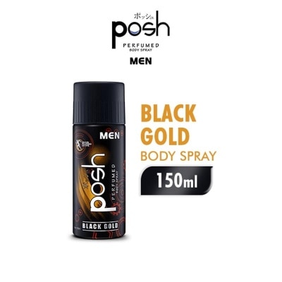 POSH POSH B/SPRAY MEN BLACK GOLD 150ML