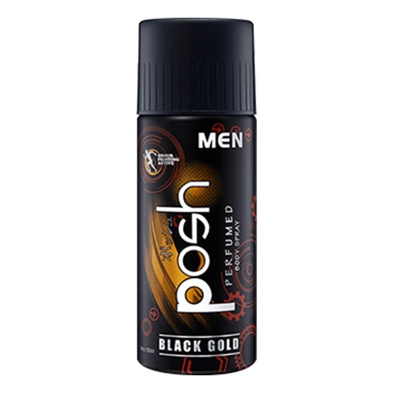 POSH B/SPRAY MEN BLACK GOLD 150ML