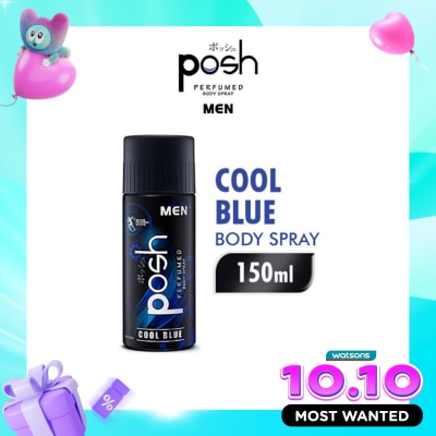 POSH Posh Body Spray Cologne Men Cool Blue Botol 150ml image