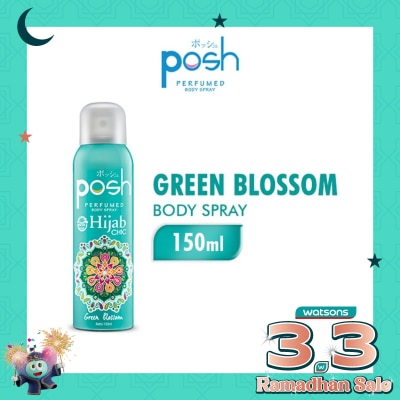 POSH Posh Spray Hijab Green Blossom Botol 150ml
