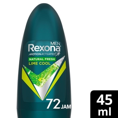 REXONA Men Deodorant Anti-Perspirant Roll On Natural Fresh Lime Cool 45Ml