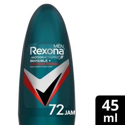 REXONA Men Deodorant Anti-Perspirant Invisible Antibac Roll On 45Ml