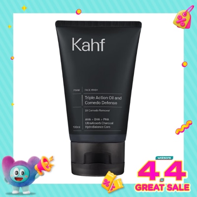KAHF - Triple Action Oil and Comede Defense Face Wash 100 ml