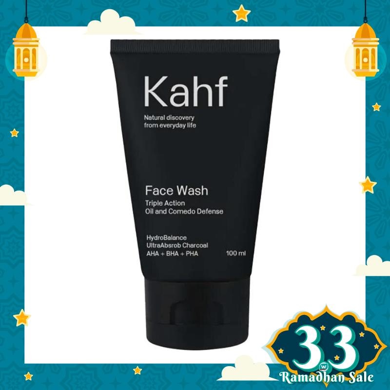 Promo Harga Kahf Face Wash Triple Action Oil and Comedo Defense 100 ml - Watsons