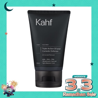 KAHF Triple Action Oil and Comede Defense Face Wash 100 ml