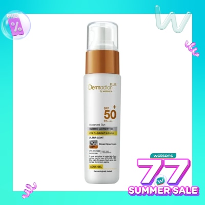 DERMACTION PLUS Advanced Sun Hybrid Activated Hya C+ Bright Glow Aqua Gel SPF 50+ PA++++ 40ml