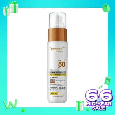 DERMACTION PLUS Advanced Sun Hybrid Activated Hya C+ Bright Glow Aqua Gel SPF 50+ PA++++ 40ml