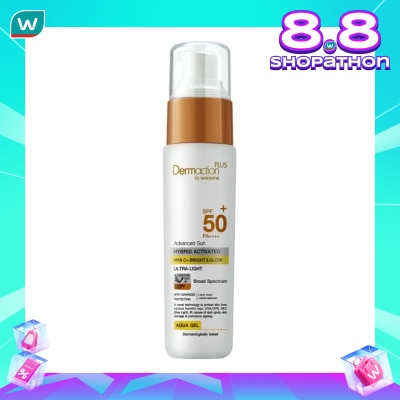 DERMACTION PLUS Advanced Sun Hybrid Activated Hya C+ Bright Glow Aqua Gel SPF 50+ PA++++ 40ml