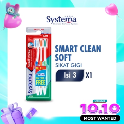 SYSTEMA Systema Toothbrush Smart Clean Soft 3'S image
