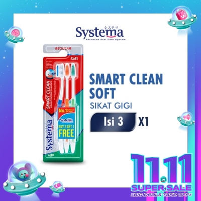 SYSTEMA Systema Toothbrush Smart Clean Soft 3'S