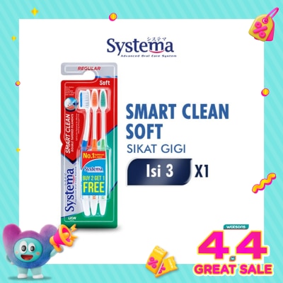 SYSTEMA - Systema Toothbrush Smart Clean Soft 3'S
