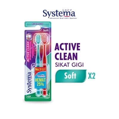 SYSTEMA Systema Sikat Gigi Active Clean 2''S