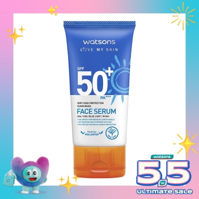 WATSONS - Very High Protection Sunscreen Face Serum SPF50+ PA++++ 50ml